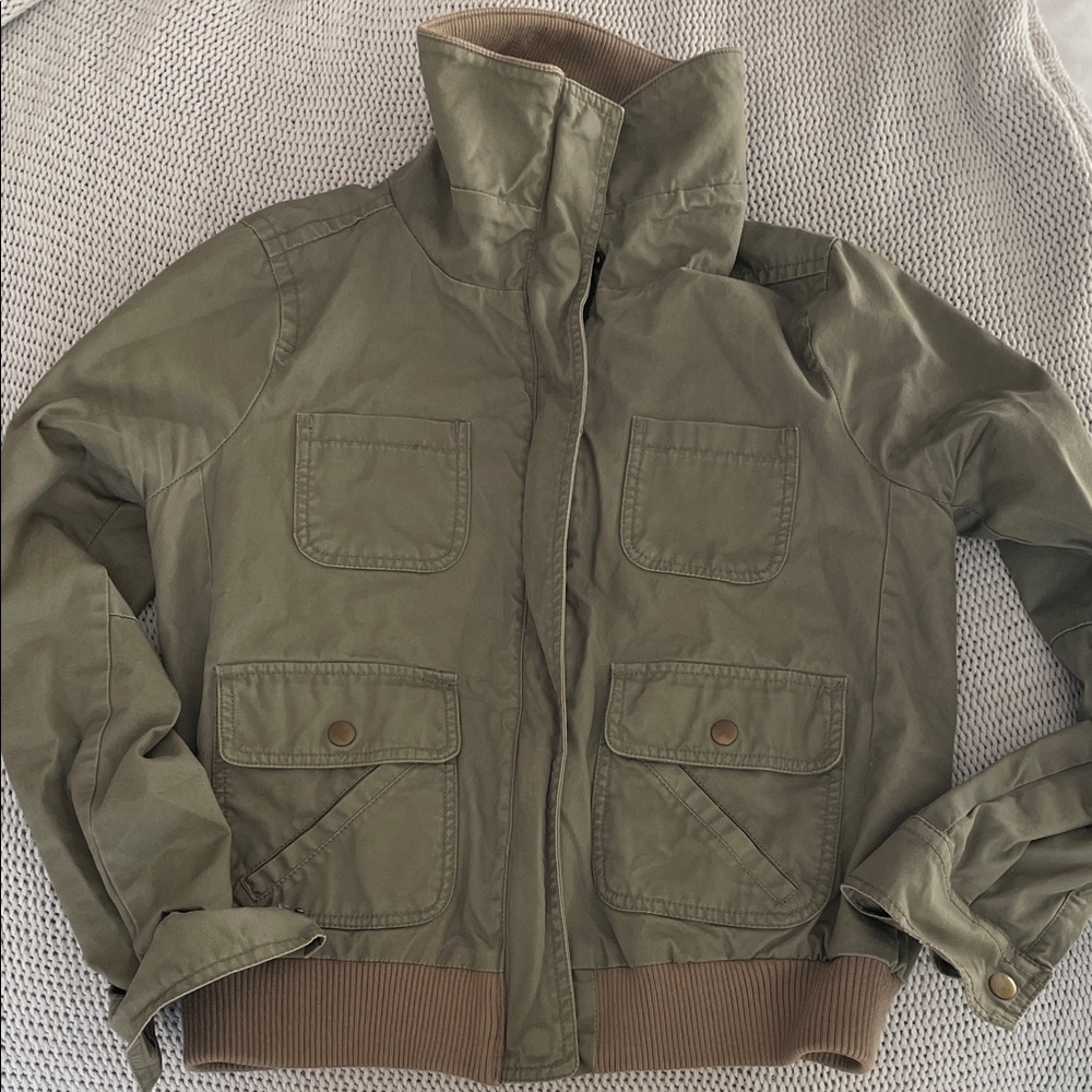 J. Crew Olive Bomber Jacket